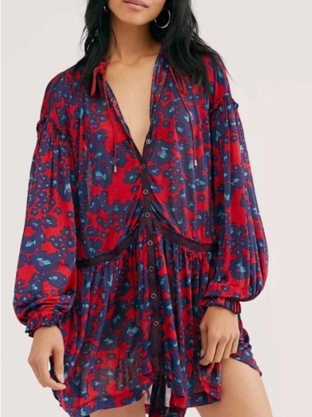 Free People Love Letter Tunic | XS | Red